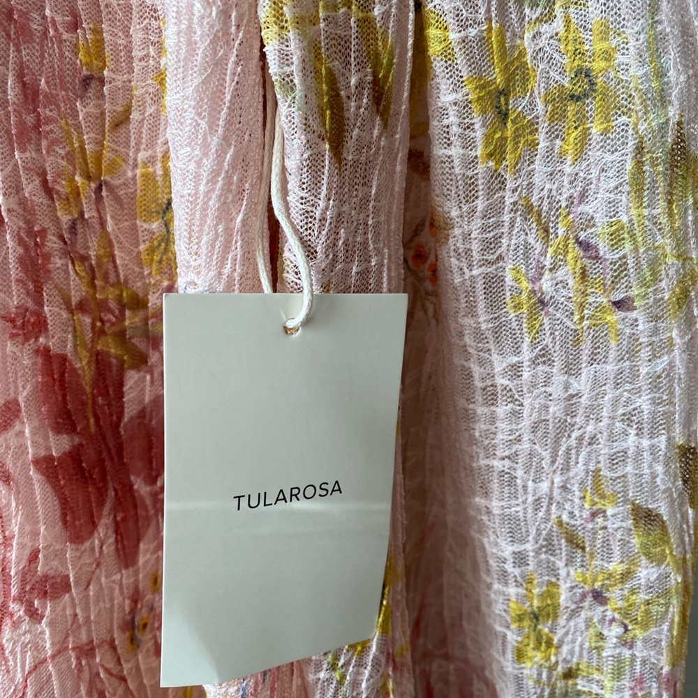 Tularosa Floral Long Sleeve Dress - Pink and Yellow - Picture 8 of 13